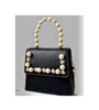 Pearl Handles Vintage Black Bag