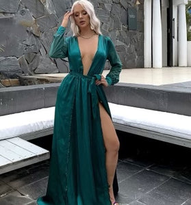 Green Maxi Beach Dress.