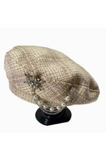 Jeweled & Pearl Decorated French Beret