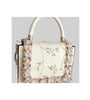 Trendy Decorated Flower White Bag