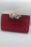 Elegant Red Evening Clutch Purse