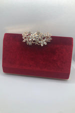 Elegant Red Evening Clutch Purse