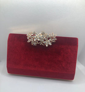 Elegant Red Evening Clutch Purse