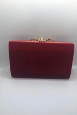 Elegant Red Evening Clutch Purse