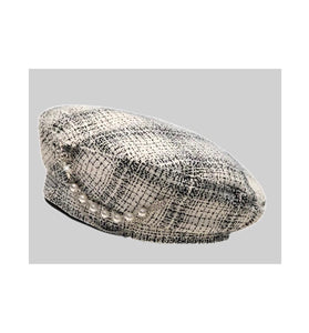 Jeweled & Pearl Decorated French Beret
