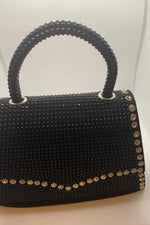 Elegant Diamond and Rhinestone Evening Handbag.