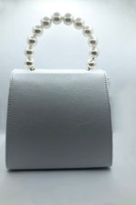 Pearl Handles Vintage White Bag