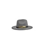 Wide-Brim Fedora With Gold Band Design