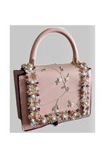 Trendy Decorated Flower Pink Bag