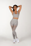 Two Piece Grey Long Fitness Set