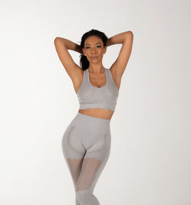 Two Piece Grey Long Fitness Set