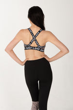 Leopard Patchwork Yoga two Piece Set. Has stylish Elastic Straps for added protection.