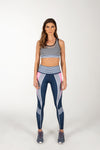 Long Multi-colored Two Piece Yoga Set.