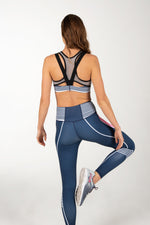 Long Multi-colored Two Piece Yoga Set.