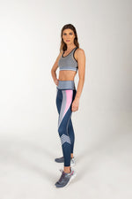 Long Multi-colored Two Piece Yoga Set.