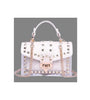 Transparent Overlay Studded Fashion Bag