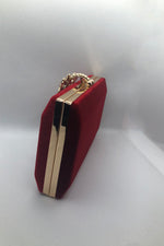 Elegant Red Evening Clutch Purse