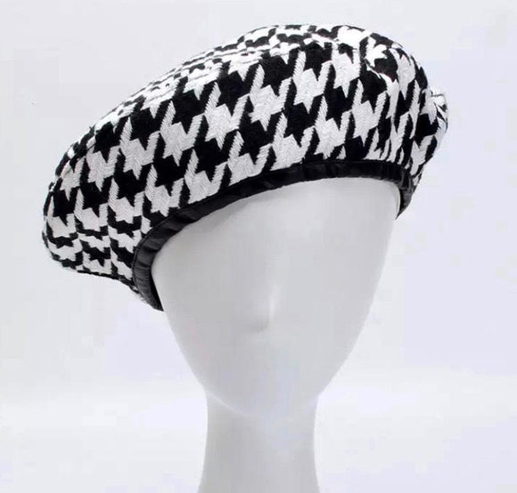 Plaid French Beret