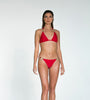 Two Piece Jeweled Design Red Set.